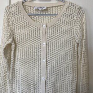 RARE Daisy lace cardigan Sweater - size 4 - Paris Boho Chic, Fairy, Festival